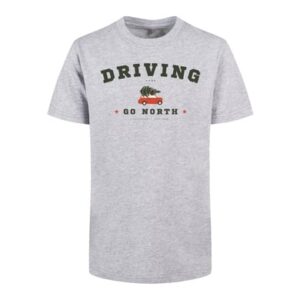 F4NT4STIC Basic Kids Tee Driving Home Weihnachten heathergrey