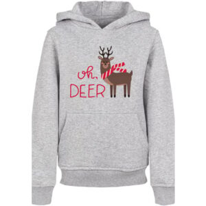 F4NT4STIC Hoodie Christmas Deer heather grey