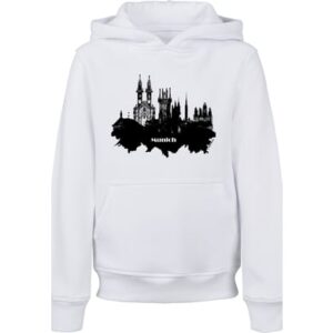 F4NT4STIC Hoodie Cities Collection - Munich skyline weiß