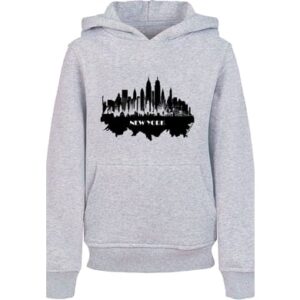 F4NT4STIC Hoodie Cities Collection - New York skyline heather grey