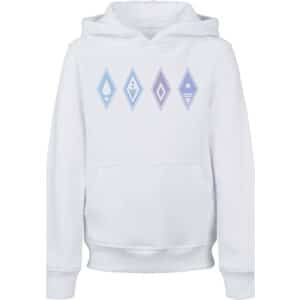 F4NT4STIC Hoodie Disney Frozen Symbols weiß