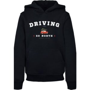 F4NT4STIC Hoodie Driving Home Weihnachten schwarz