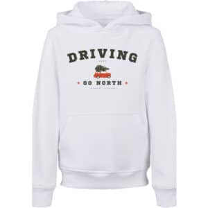 F4NT4STIC Hoodie Driving Home Weihnachten weiß