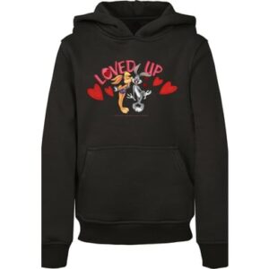 F4NT4STIC Hoodie Looney Tunes Bugs Bunny And Lola Valentine's Day Loved Up schwarz