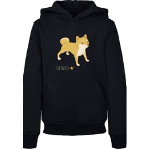 F4NT4STIC Hoodie Shiba Inu Hund schwarz