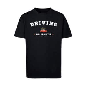 F4NT4STIC T-Shirt Driving Home Weihnachten schwarz