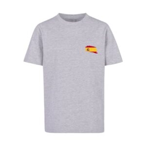 F4NT4STIC T-Shirt Spain Spanien Flagge heather grey