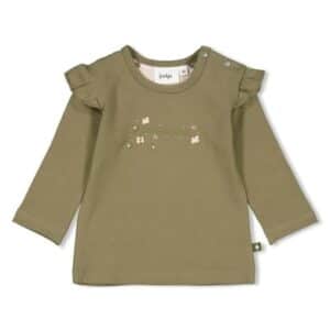 Feetje Langarmshirt Harvest Of Love Olive