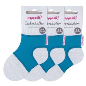 Hoppediz Babysocken Sockenhalter 3-er Set petrol