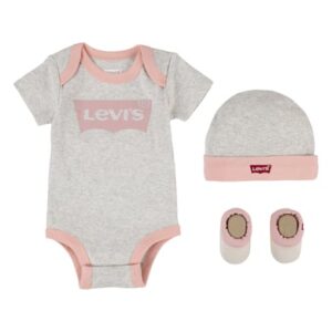 Levi's®Set Body mit Mütze und Schuhe grau