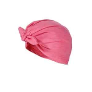 Maximo Turban Schleife sun pink-weiß