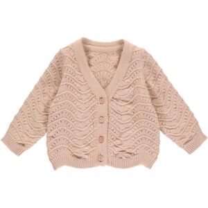 Müsli Babystrickjacke Spa rose