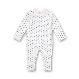 Sanetta Overall white pebble mit Autos