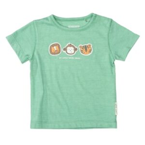 Staccato T-Shirt emerald strukturiert