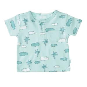 Staccato T-Shirt pastel mint gemustert