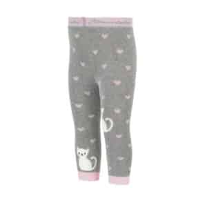 Sterntaler Leggings Katze hellgrau melange