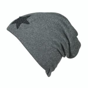 Sterntaler Slouch-Beanie Sweatstoff eisengrau