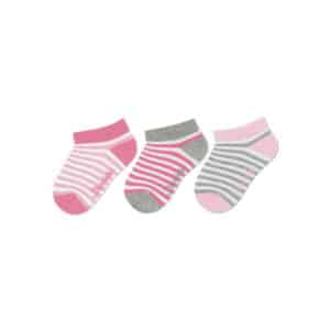 Sterntaler Sneaker-Söckchen 3er-Pack Ringel pink