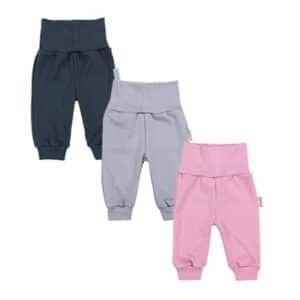 TupTam Baby Mädchen Jogginghose 3er Pack rosa/grau