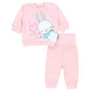 TupTam Baby Mädchen Langarmshirt Babyhose Outfit 2teilig apricot