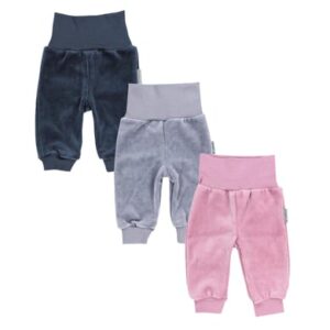 TupTam Baby Mädchen Nicki Hose 3er Pack rosa/grau