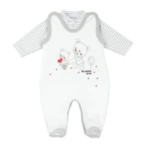 TupTam Baby Unisex Strampler-Set mit Aufdruck Spruch 2-tlg weiß Modell 2