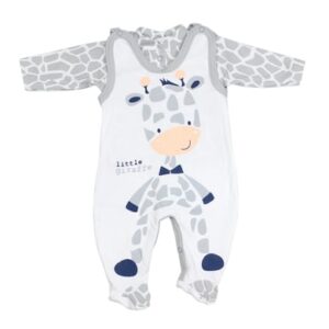 TupTam Baby Unisex Strampler-Set mit Aufdruck Spruch 2-tlg weiß-kombi