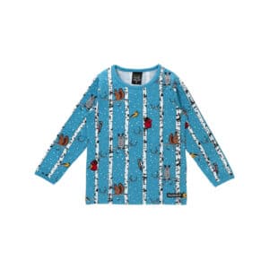 Villervalla Shirt Langarm Woodpecker blau