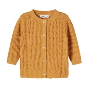 name it Strickcardigan Nbffilone Spruce Yellow