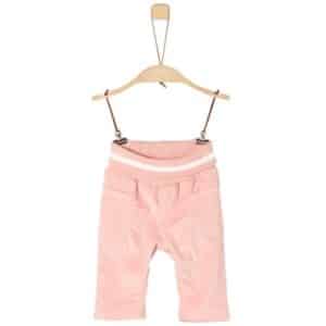 s.Oliver Girls Cordhose pink mit weißem Bund