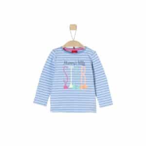 s.Oliver Girls Langarmshirt light blue stripes