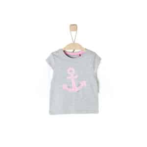 s.Oliver Girls Langarmshirt light grey melange