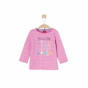 s.Oliver Girls Langarmshirt pink stripes