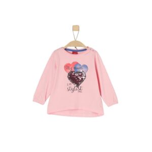 s.Oliver Girls Langarmshirt rosy melange