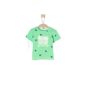 s.Oliver Langarmshirt light green aop