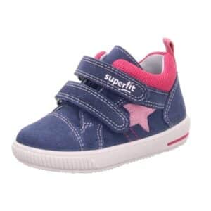 superfit Girls Halbschuh Moppy blau/rosa (mittel) Klettverschluss