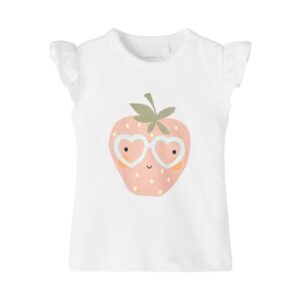 name it T-Shirt Nbfjallie Bright White