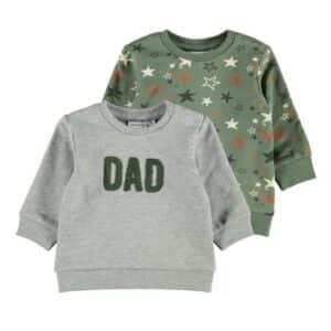 name it Sweatshirt 2er Pack Nbmsteve Agave Green