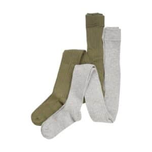 Minymo Strumpfhosen 2er Pack Light Grey Melange