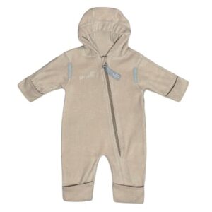 Hoppediz Overall Bio-Baumwollfleece Overall mit Umschlagbündchen Camel (kbA)