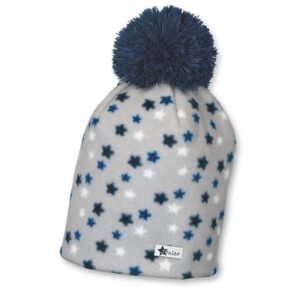 Sterntaler Beanie Microfleece Sterne marine