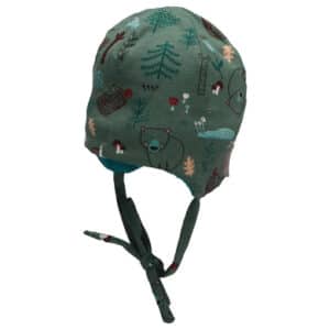 Sterntaler Beanie Waldtiere dunkelgrün