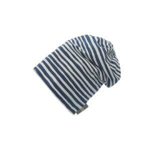 Sterntaler Slouch-Beanie Streifen mittelblau