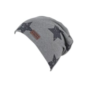 Sterntaler Slouch-Beanie Sterne silber melange