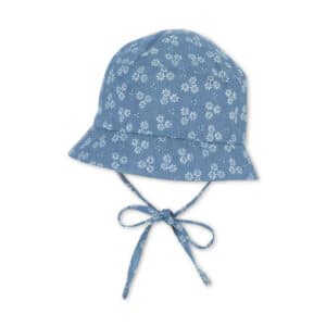 Sterntaler Kinderhut Blumen mittelblau