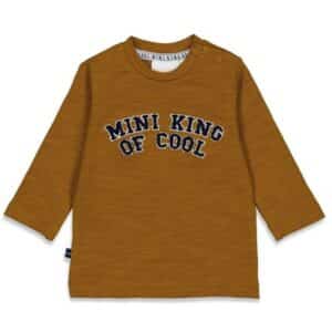 Feetje Langarmshirt Mini King Of Cool Camel