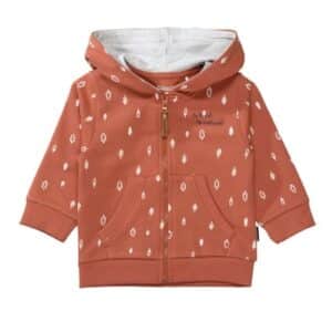 STACCATO Sweatjacke rust gemustert