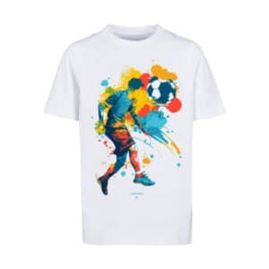 F4NT4STIC T-Shirt Fußballer bunt weiß