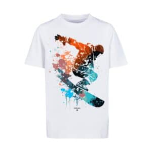 F4NT4STIC T-Shirt Snowboarder weiß