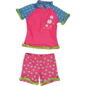 Playshoes UV-Schutz Bade-Set Blume pink